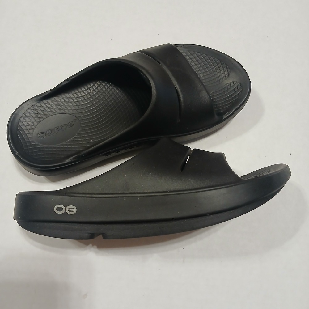 Oofos Unisex OOahh Slide Sandal black men 4 women 6 Slip on Comfort support